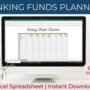 Sinking fund Tracker - Savings Tracker Excel - Sinking Funds Excel Template - Savings Tracker Template - Instant Download - Digital Planner