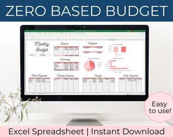 Modelo de orçamento base zero - orçamento mensal do Excel