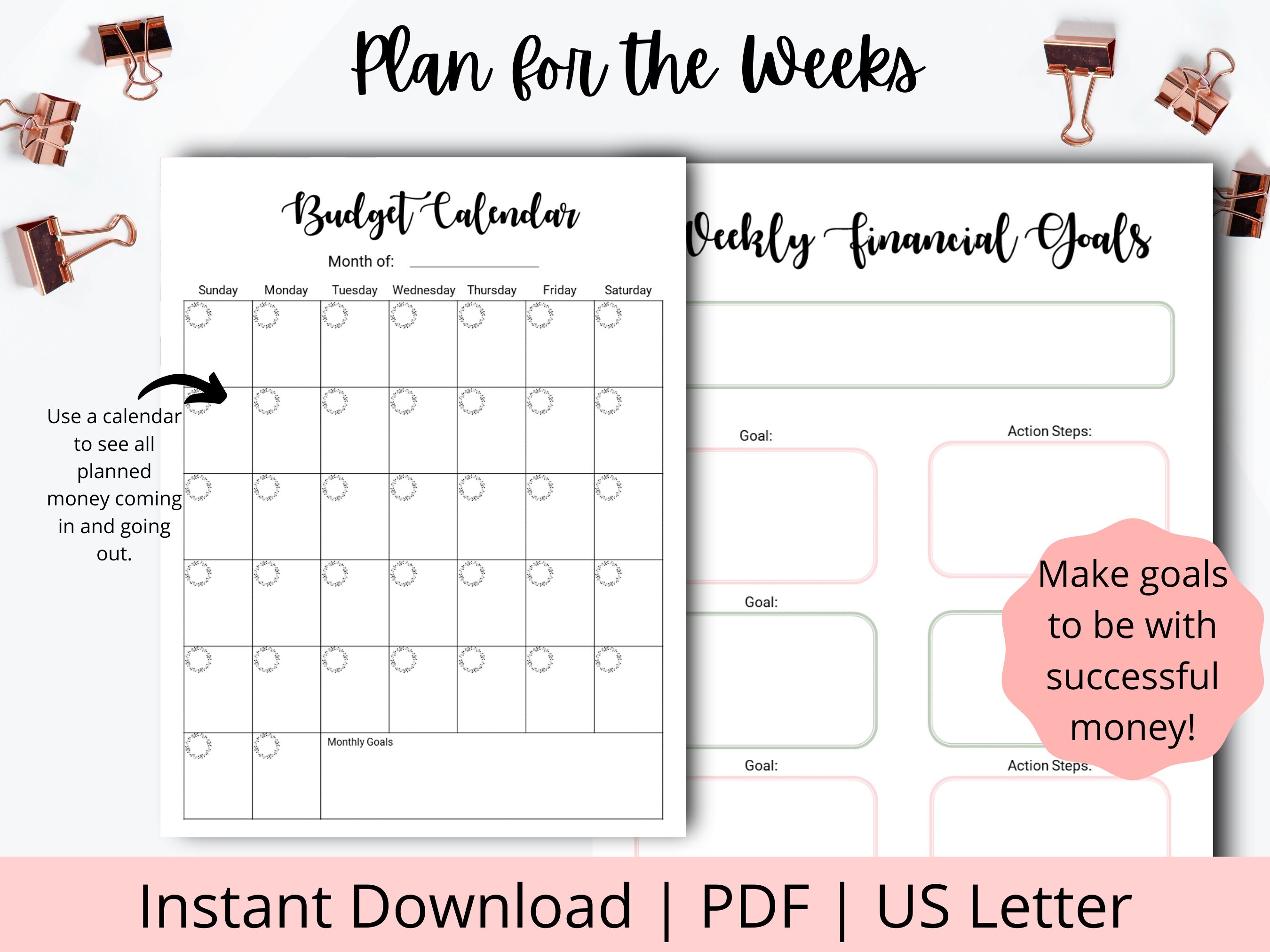 Weekly Budget Planner Printable Weekly Budget Tracker Budget Weekly ...