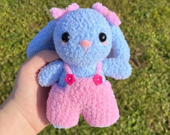 Ręcznie robiony na szydełku pluszowy króliczek: Możliwość dostosowania kolorów, pluszowa zabawka