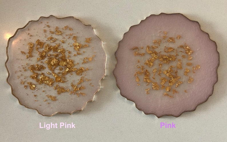 Purple /& Gold Resin Coaster *Colours Customizable*