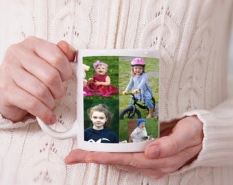 Photograph Collage Mug, Photo Collection Mug, Customized, Personalized