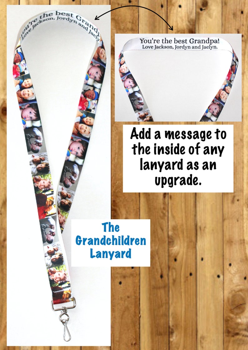 Custom Photograph Lanyard, Personalized, Any Occasion, Work, School, Key or Badge Holder, Birthday, Gift, Anniversary, Pets, Couples, Family image 2