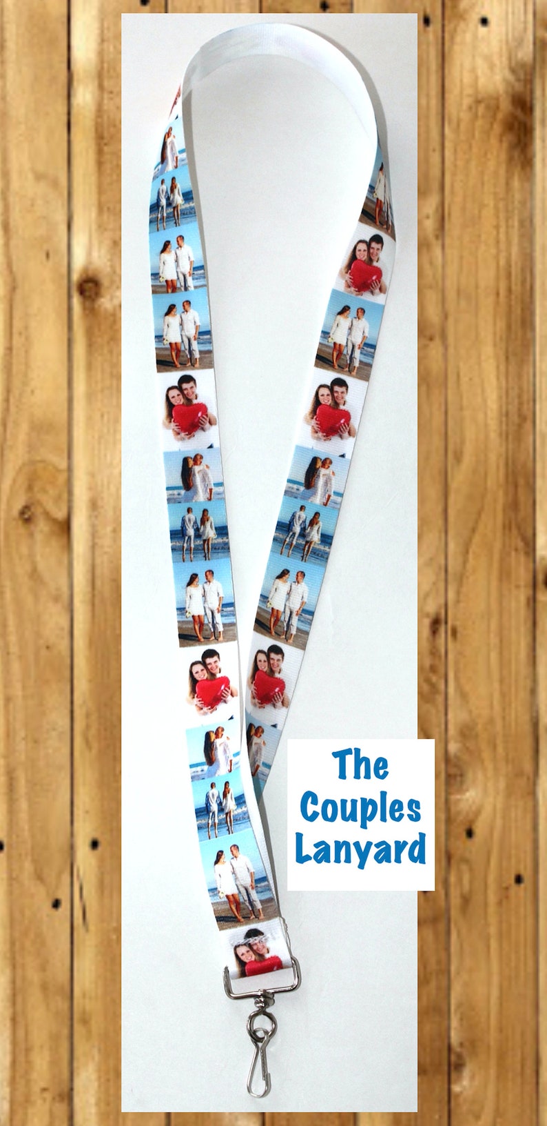 Custom Photograph Lanyard, Personalized, Any Occasion, Work, School, Key or Badge Holder, Birthday, Gift, Anniversary, Pets, Couples, Family image 3