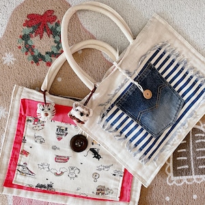 Jutebeutel mit Bärenmotiv, Stofftierbeutel mit Bär, Umhängetasche mit Bärenanhänger, Handtasche mit Bärenanhänger. 2 Designs zur Auswahl.