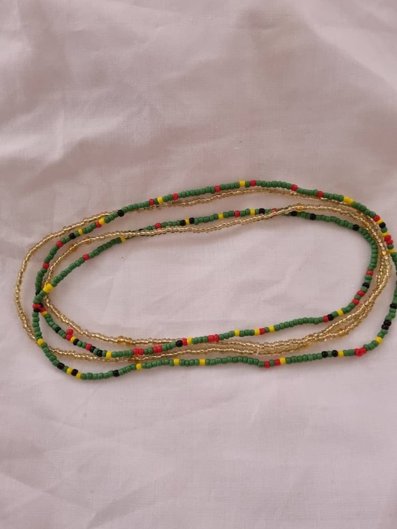 Fashion waist beads elastic 2 fortified