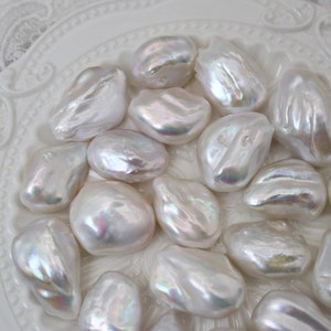 18*20mm Genuine Natural Freshwater Baroque Pearl Beads · Big Size Irregular Edison Pearl Beads · High Luster Edison Pearl For Jewelry Making