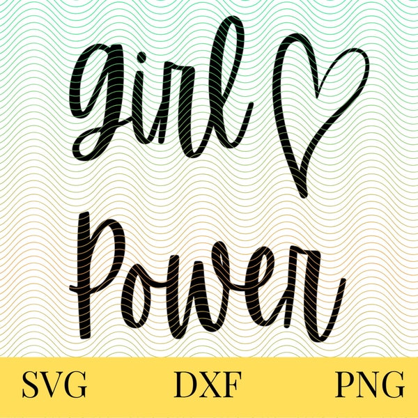 Girl Power SVG, DIGITAL Download, Png, Dxf, Svg, Girl Power, GRLPWR, Feminist Cutting File for Cricut Silhouette, The Future is Female