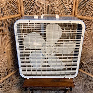 Vintage 50s Lakewood Kmart Box Fan-k-223-cleaned & Works-3 Speed