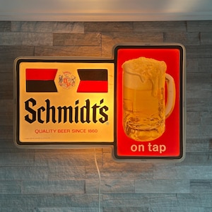 ビンテージ Schmidt BEER ライトサイン PUB バー ランプ ライト Schmidt's of Philadelphia beer Lamp Vintage | eBay