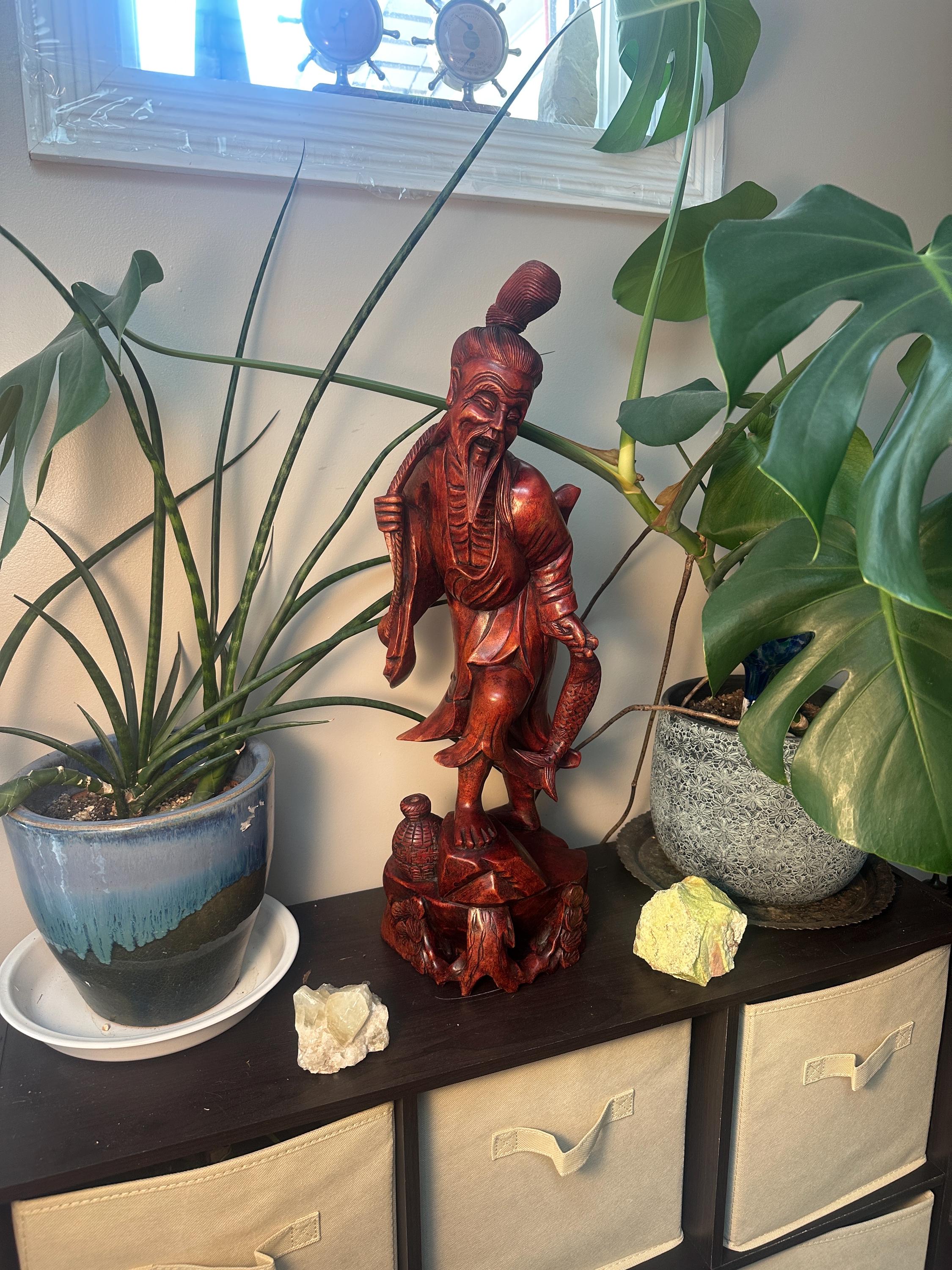 Japanese Fisherman Statue - Etsy