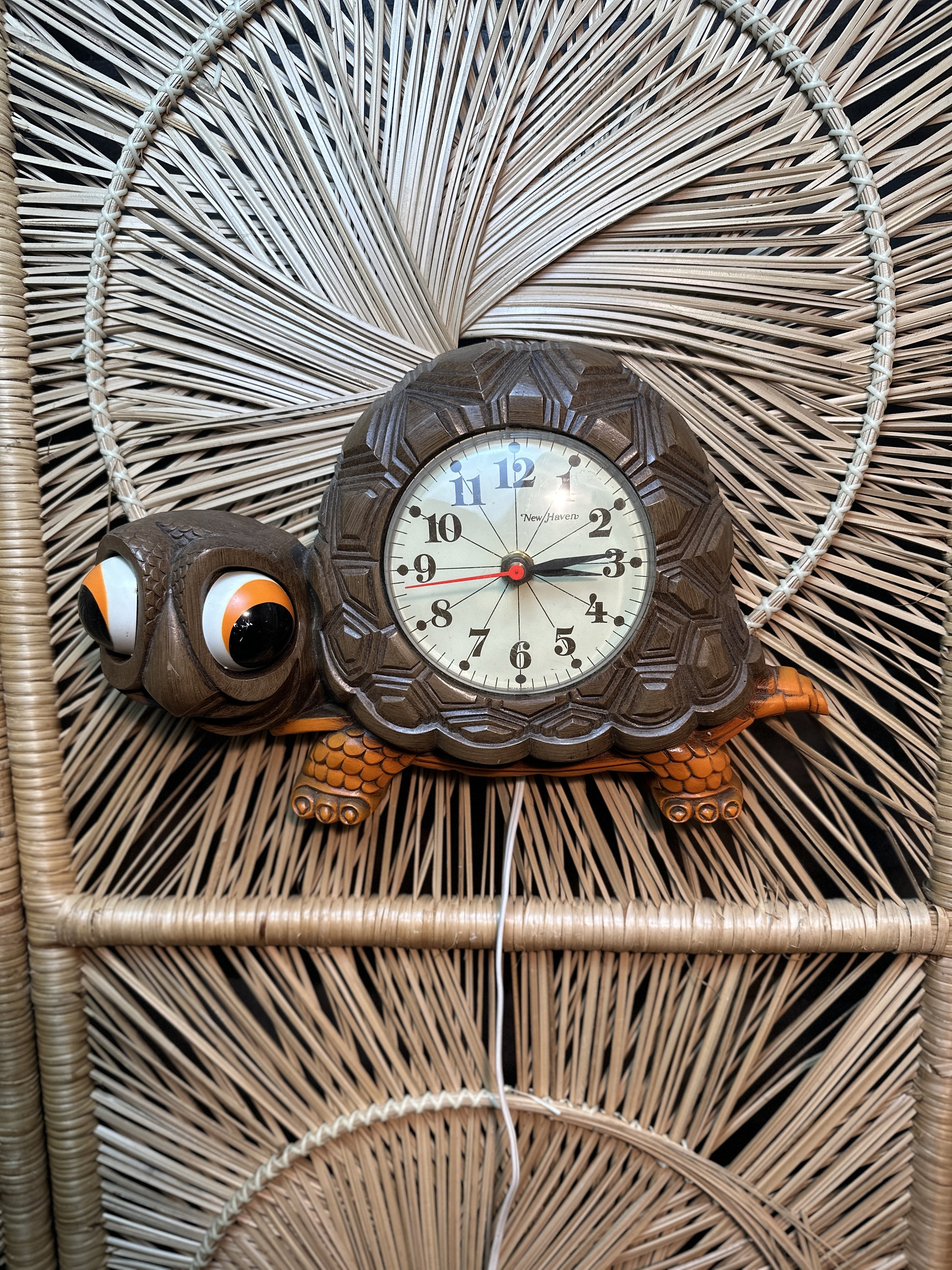 【archive】90s New balance Wall-clock 非売品 Antique New Haven Regulator Wall Clock 8-Day, Time/Strike