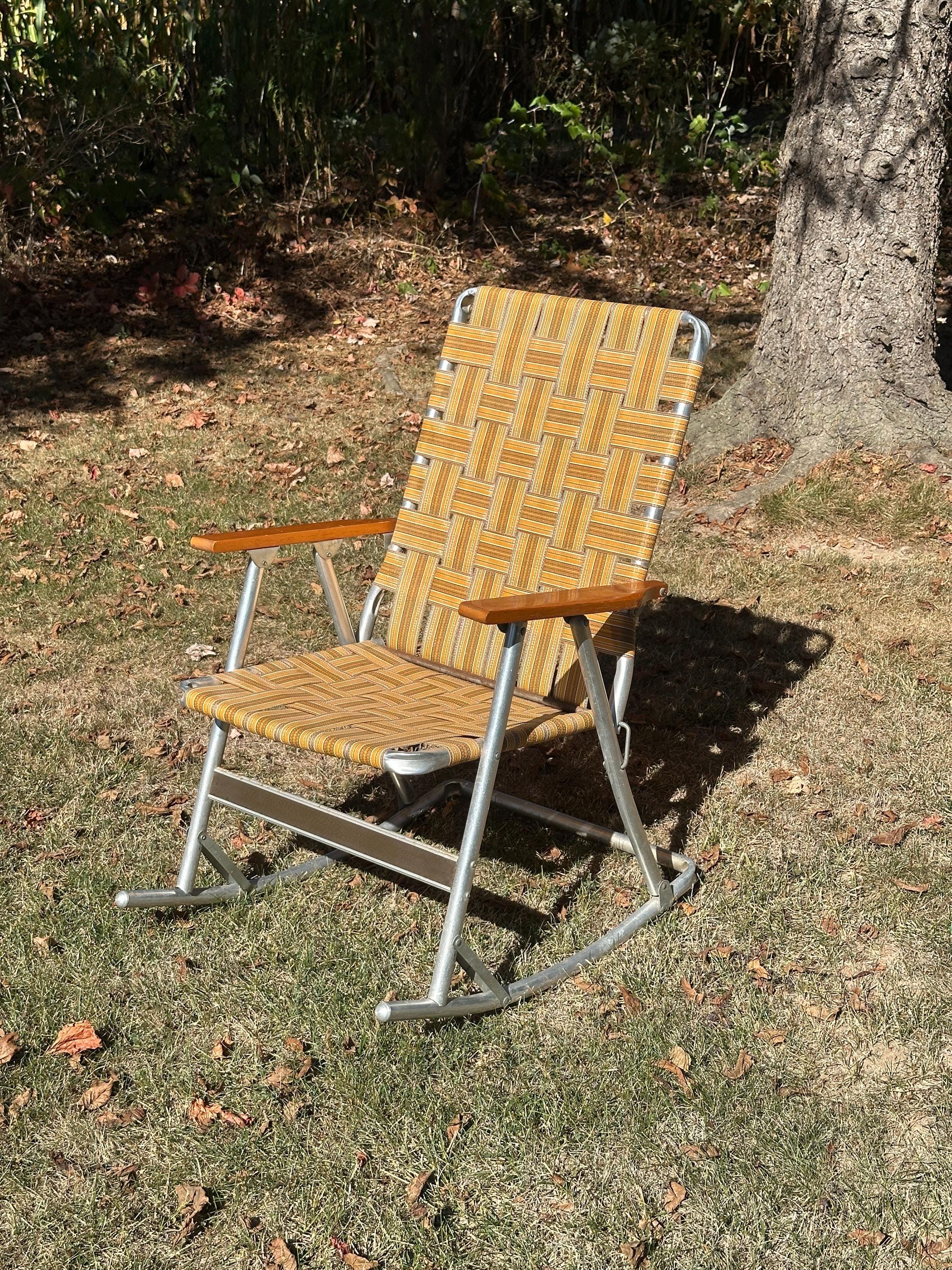 Webbed Patio Chair Rocking