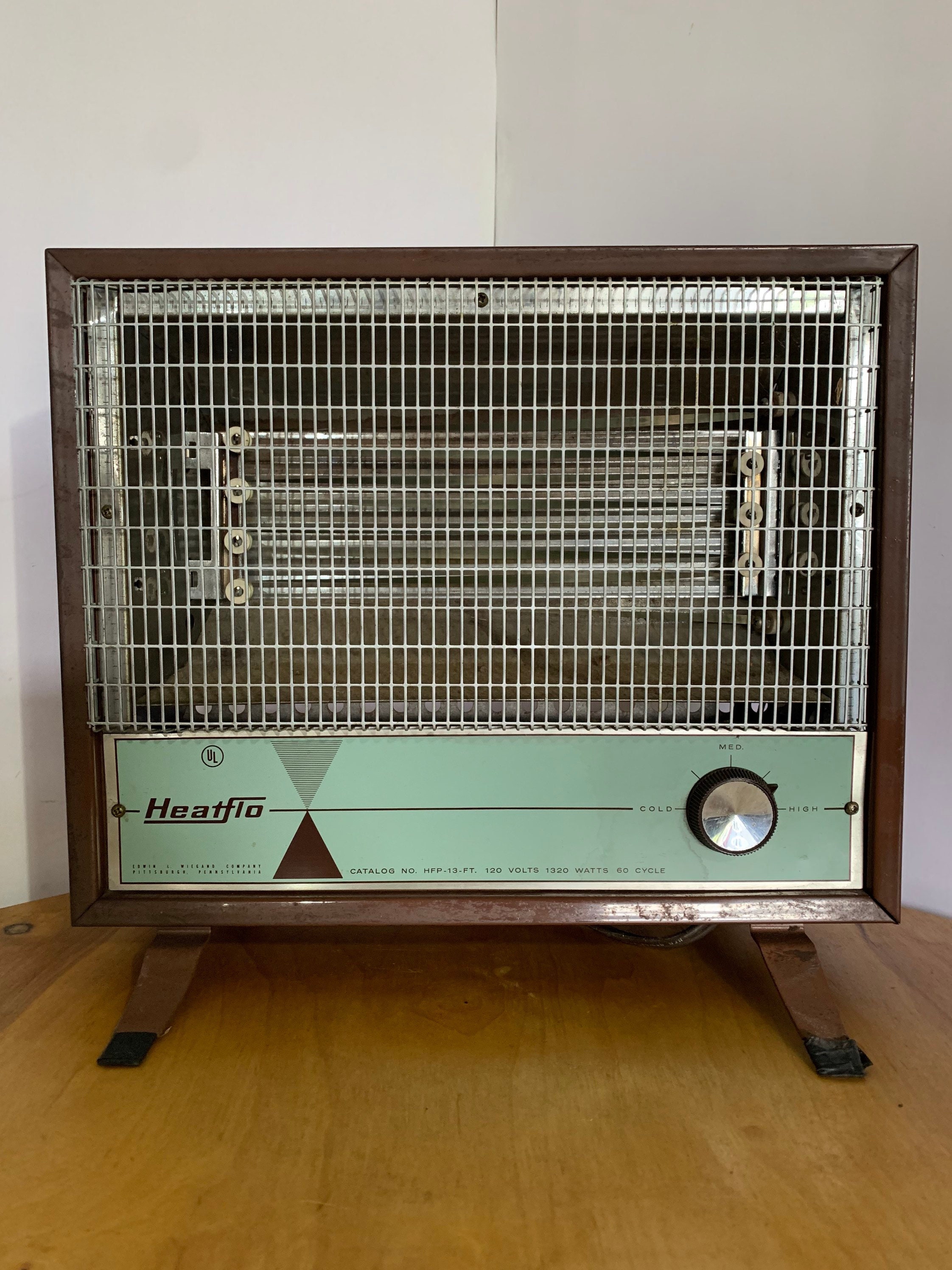 Vintage Heatflo Electrical Heater-vintage Table Top Heater-mcm - Etsy