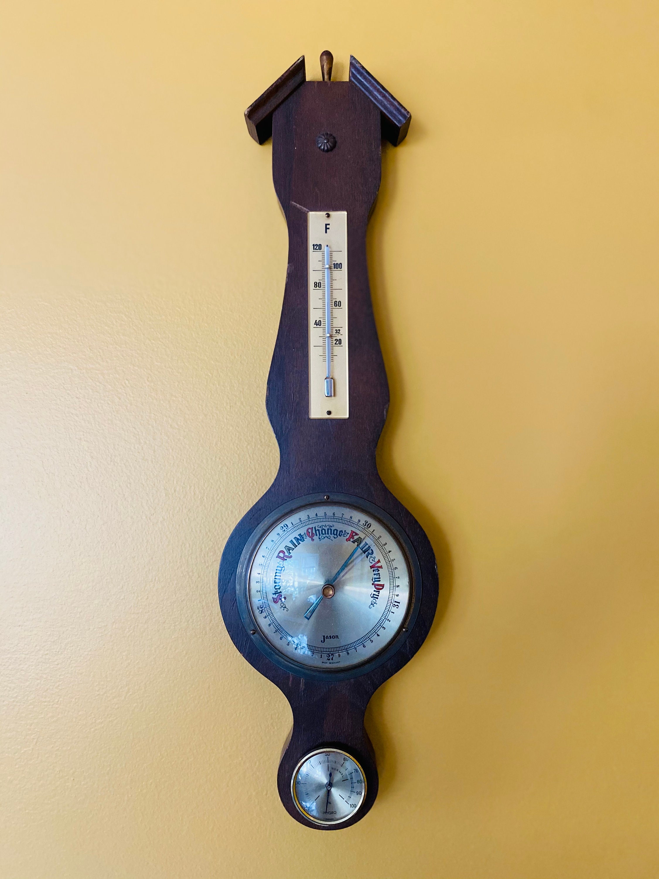 Vintage Jason Empire Barometer Vintage Barometer Vintage Etsy