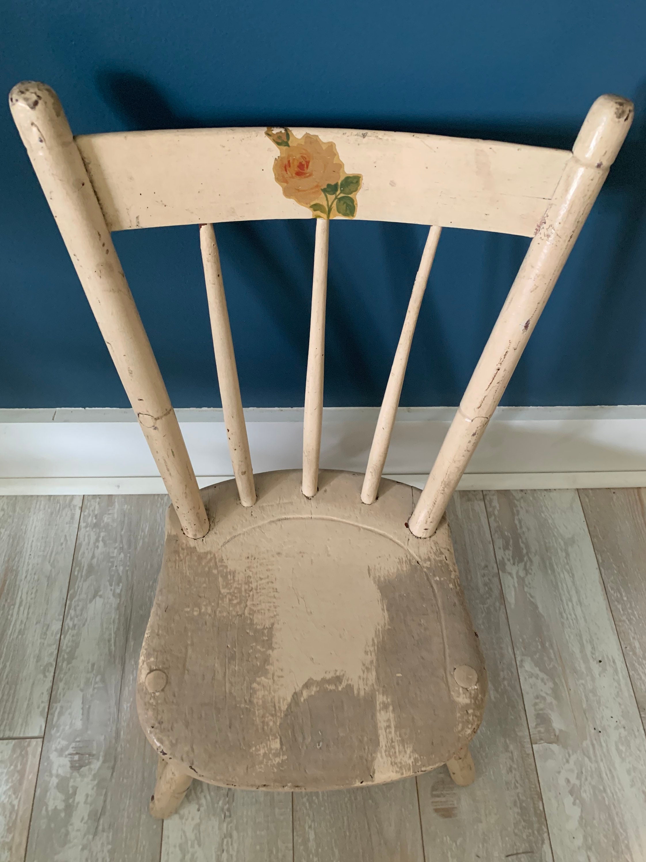 Early 1900s Antique Childrens Chair Vintage Wood Child Etsy
