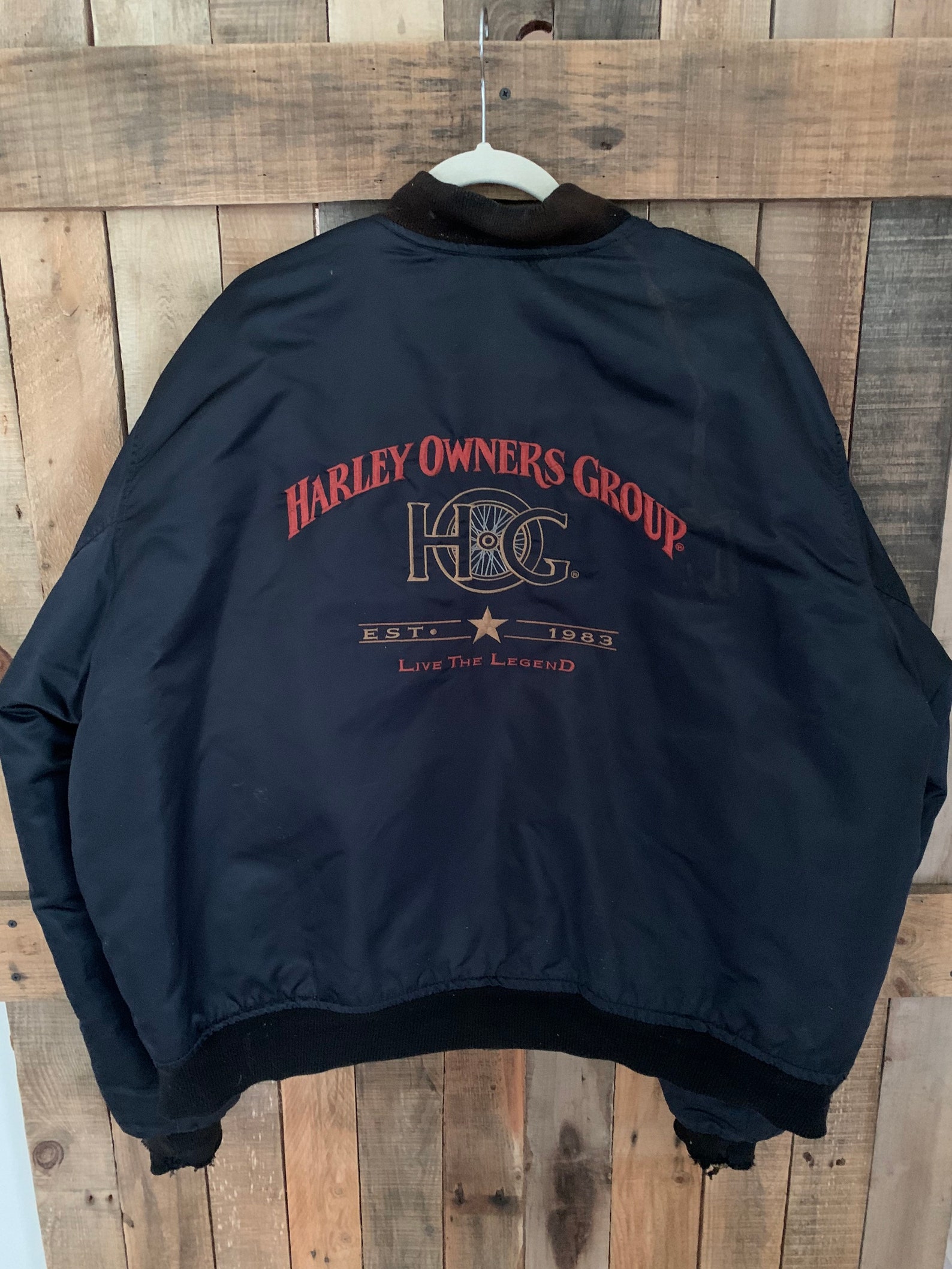 Vintage Harley Owners Group Jacket-hog Jacket-harley Davidson | Etsy