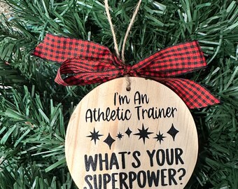 Athletic Trainer Ornament - AT Ornament - Athletic Training Gift