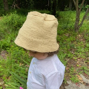Unisex Knit Hat Pattern Kids Unisex Knit Bucket Hat Knitting Pattern Sun Hat Knitting Pattern for Kids Girls Hat Pattern Boys Hat Pattern