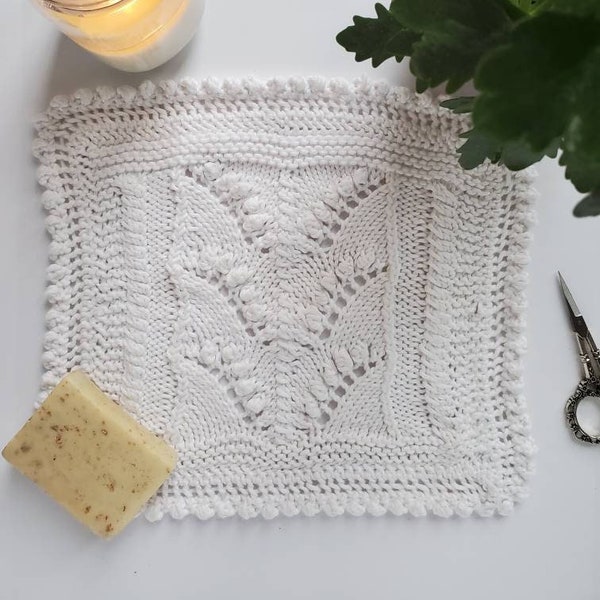 Face Cloth Knitting Pattern Knit Face Cloth Pattern Knitted Wash Cloth Pattern Knitted Face Cloth Lace Knit Face Cloth Pattern Lace Knitted