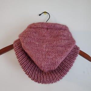 Knit Balaclava Pattern: Hooded Cowl with Drawstring (PDF Pattern) image 10