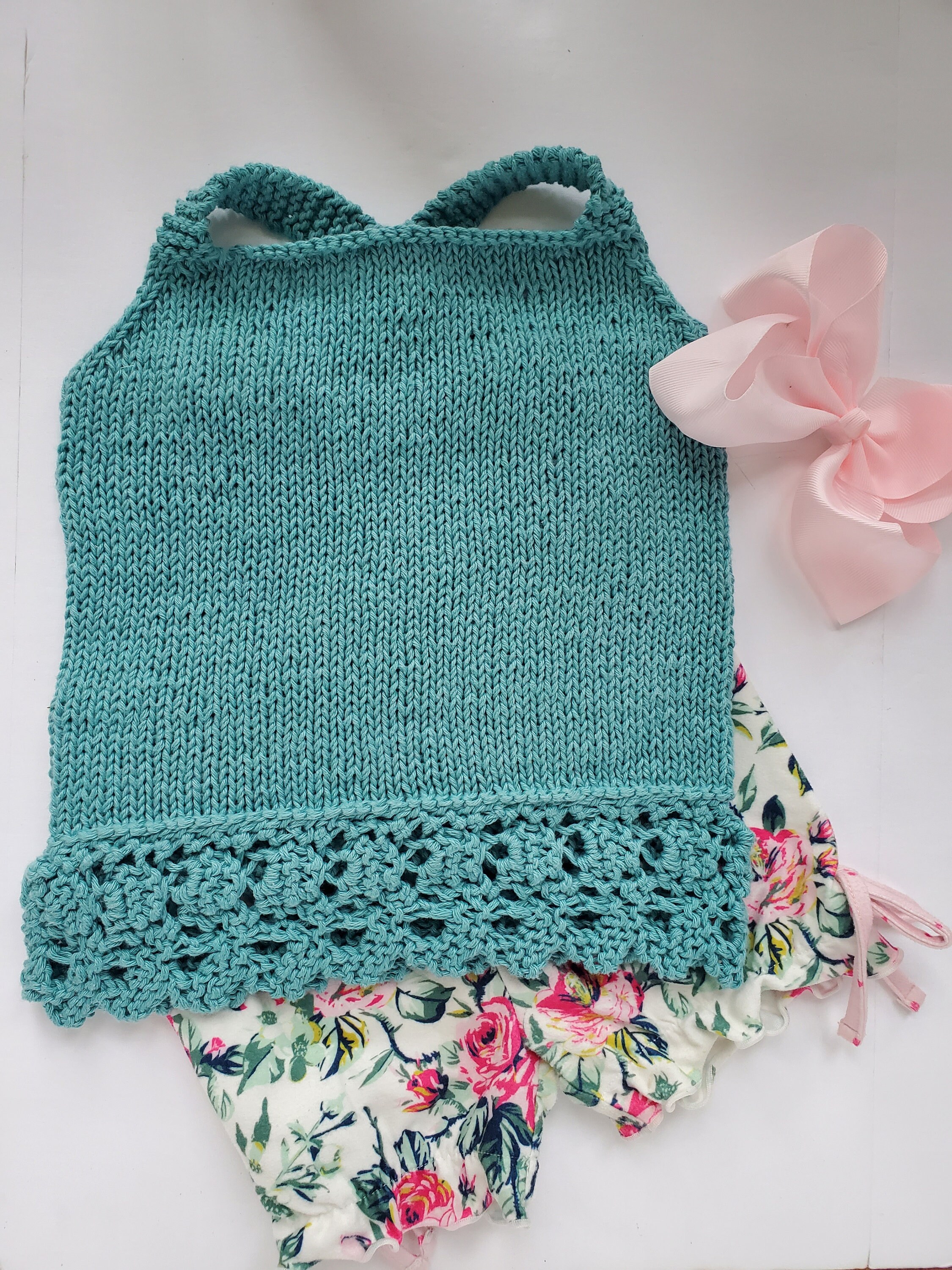 Girls Knit Tank Top Pattern for Kids Knitting Patterns for Kids Spring ...