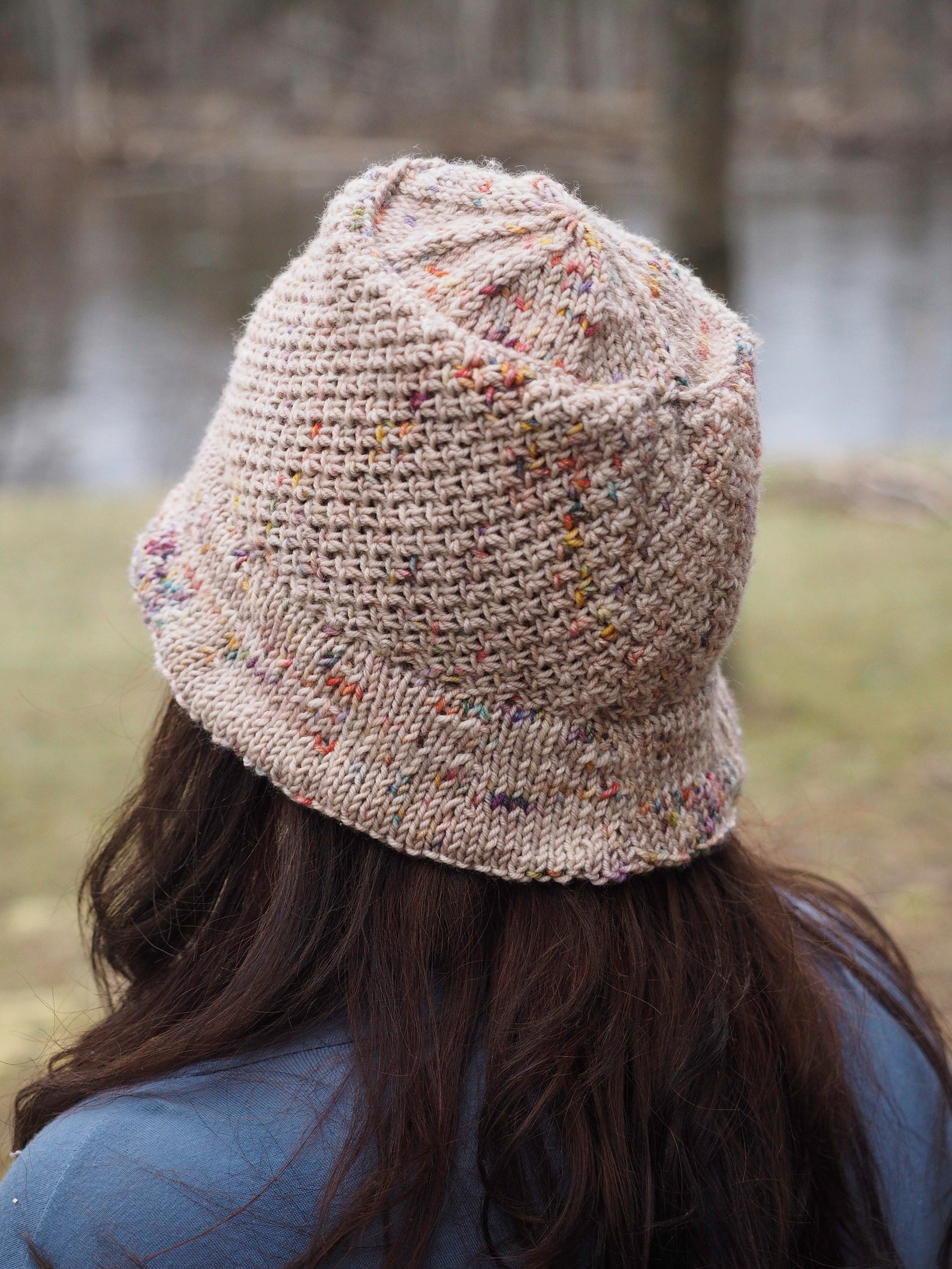 Bucket Hat Knitting Pattern Bucket Hat Women Knit Pattern Boho Etsy