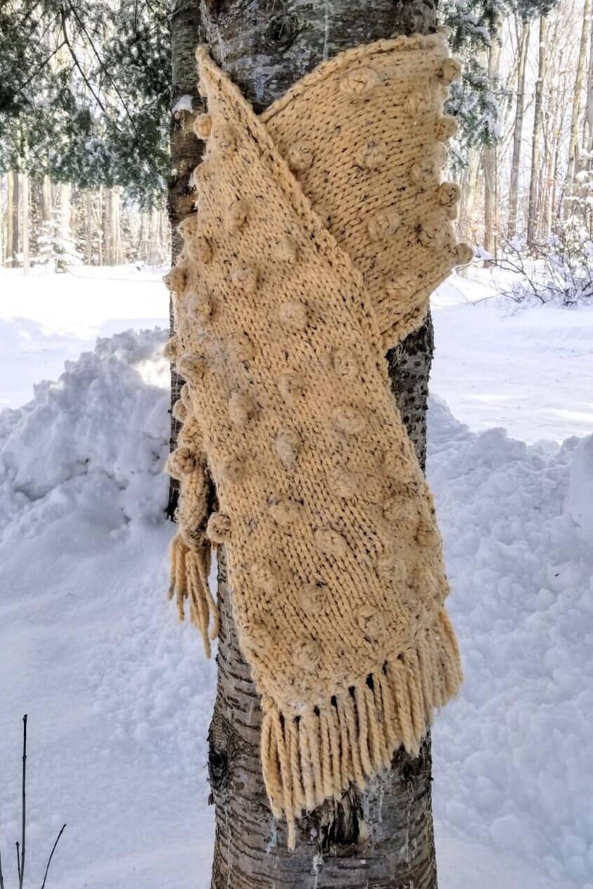 Blanket Scarf Knitting Pattern Oversized Scarf Knitting Pattern Boho