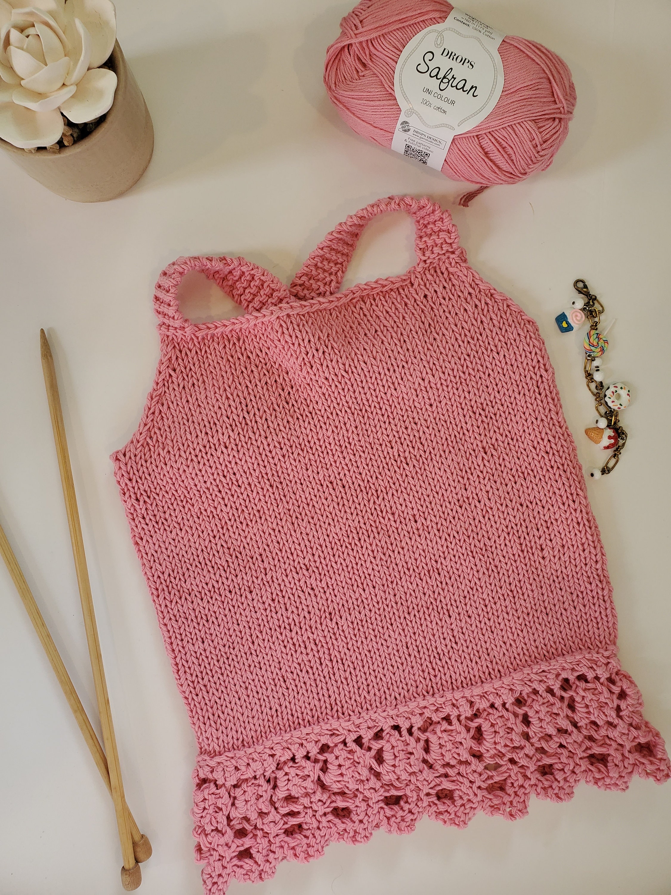 Girls Knit Tank Top Pattern for Kids Knitting Patterns for Kids Spring ...