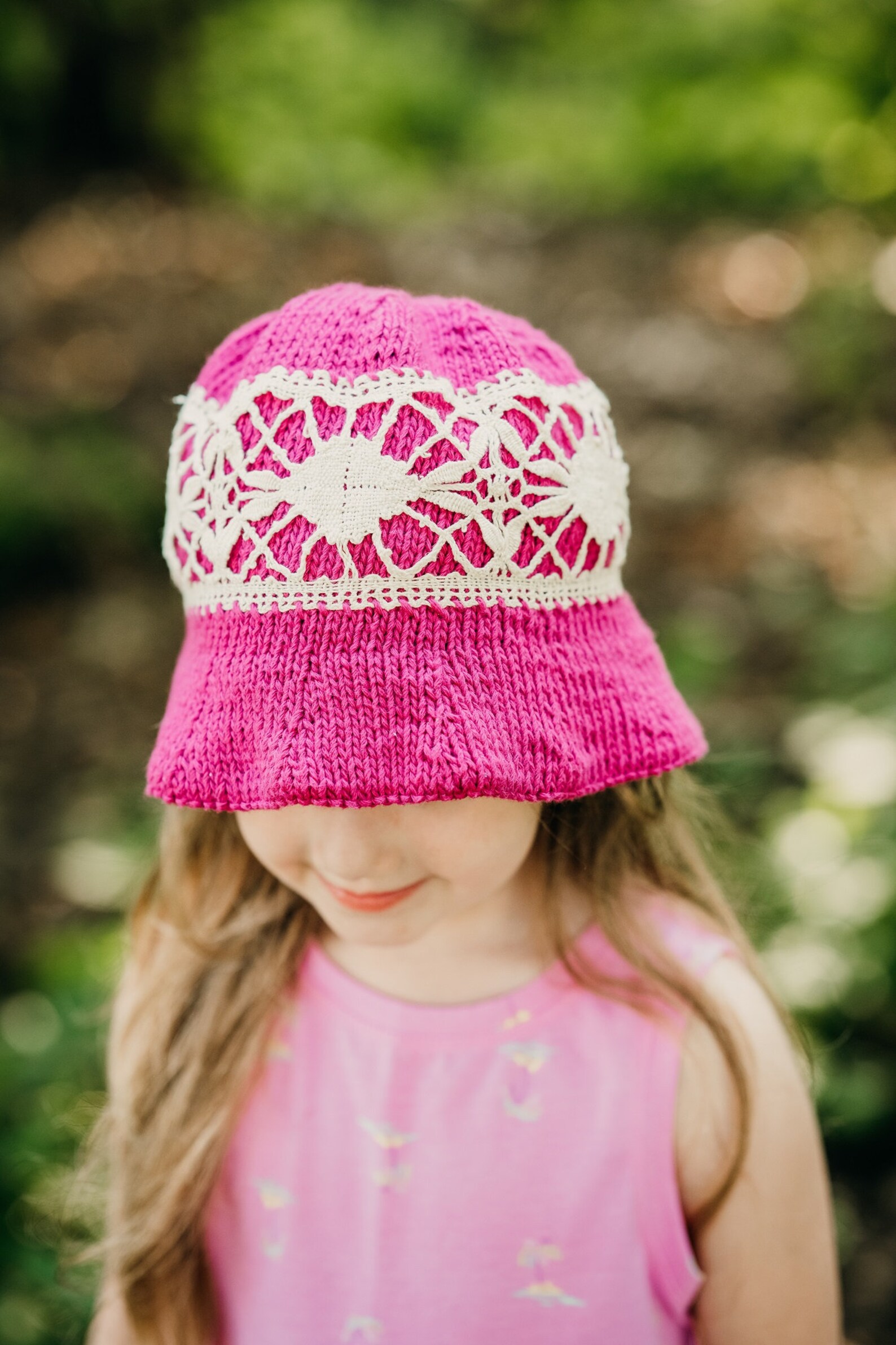 Hat Knitting Pattern Unisex Knit Bucket Hat Kids Sun Hat Kids Etsy