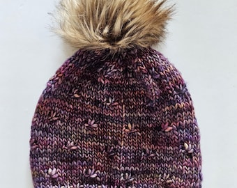 Malabrigo Hat Knitting Pattern: Easy Women's Beanie (PDF Pattern)