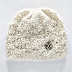 Chemo Hat Knitting Pattern: Lace Beanie (PDF Pattern)