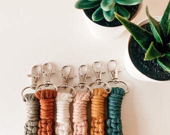 Macrame Keychain Wristlet