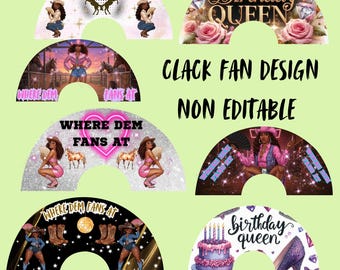 Where them fans at  Clack Fan png Canva Clack Melanin cowgirl Girl Fan Design Png Sublimation Clack Fan Design Ready To Print Design