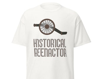 Camiseta de recreador histórico, camiseta de recreación, camiseta de guerra civil, camiseta de revolución, camiseta de canon, camiseta de independencia, camiseta patriota