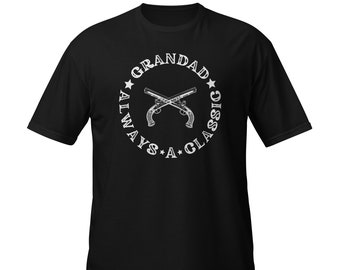 Flintlock cadeau opa T-shirt, opa altijd een klassiek citaat t-shirt, antiek vuurwapen cadeau t-shirt, musket t-shirt