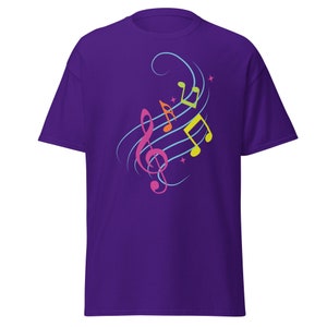 T-shirt notes de musique, passionné de la musique t-shirt, compositeur musicien t-shirt, portée de musique solfège DO SOL FA t-shirt