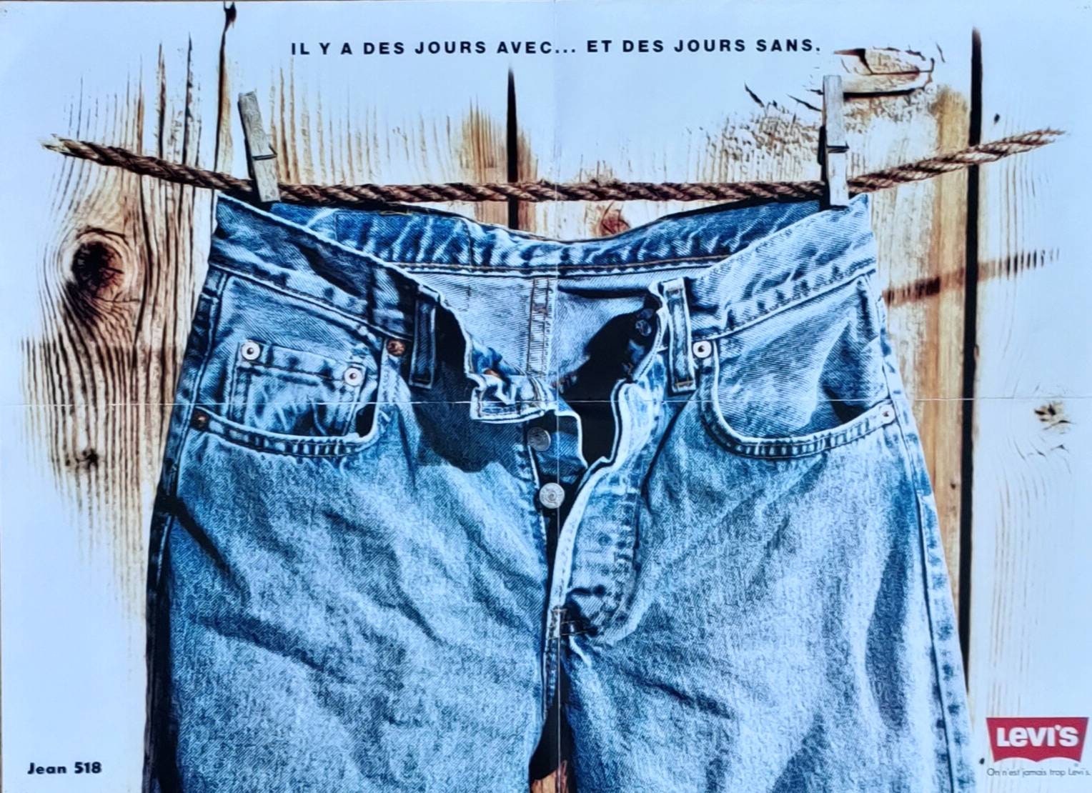 OriginalPlakate jean Levi es Werbung alter 90er Jahre/Vintage Etsy