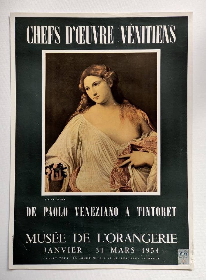 Affiche Originale Exposition Du Musée de L'orangerie Chefs d'oeuvre Vénitien de Paolo Venesiano
