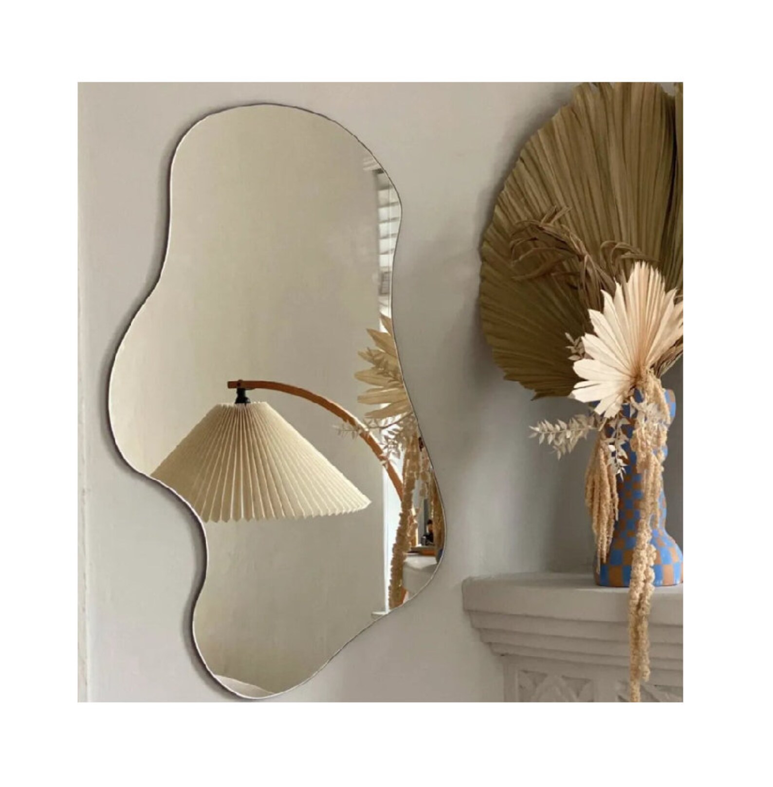 Asymmetric Mirror Irregular Mirror Design Decorative Aesthetic Etsy