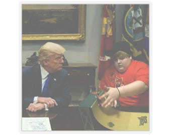 Lustig Finger Skateboarding Trump Kiss-Cut Aufkleber, Aufkleber, Laptop, Wasserflasche, Politisches Geschenk, GOP, Republikaner