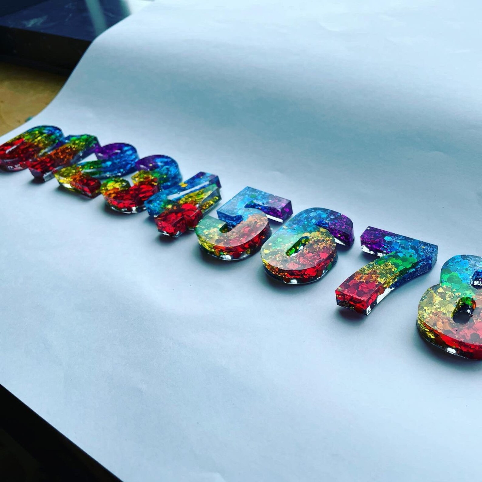 Handmade Epoxy Resin Number Sets 09 Educational Resources Etsy UK