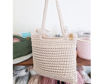 Crochet pattern bag in knitting pattern 2.0 | quick crochet | crochet shopper