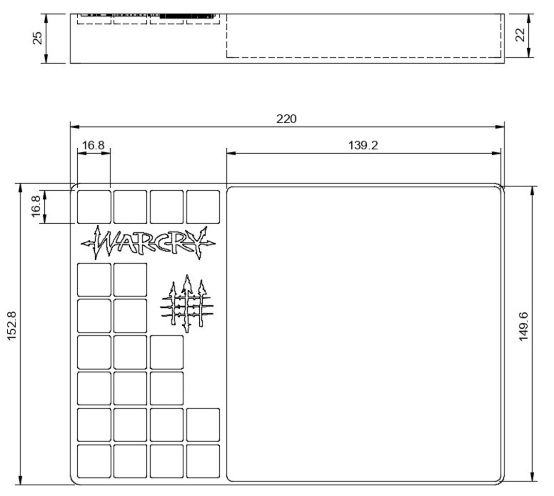 STL Warhammer Warcry Dice Tray Etsy