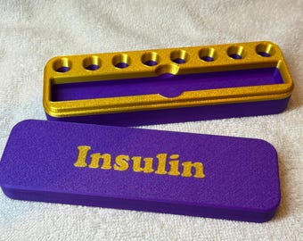 Estuche de transporte y almacenamiento para pluma de insulina totalmente personalizable
