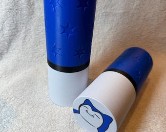 Tubo de juego personalizable Snorlax TCG: Almacenamiento y protección del tapete de juego de cartas coleccionables