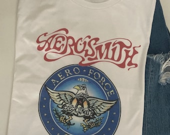 Aerosmith Heavy T Shirt Rock Band Unisex Tee Vintage Etsy Aerosmith Heavy T Shirt Rock Band Unisex Tee Vintage Etsy