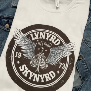 Lynyrd Sky 1973 t-shirt /Unisex tee/ vintage feel/White