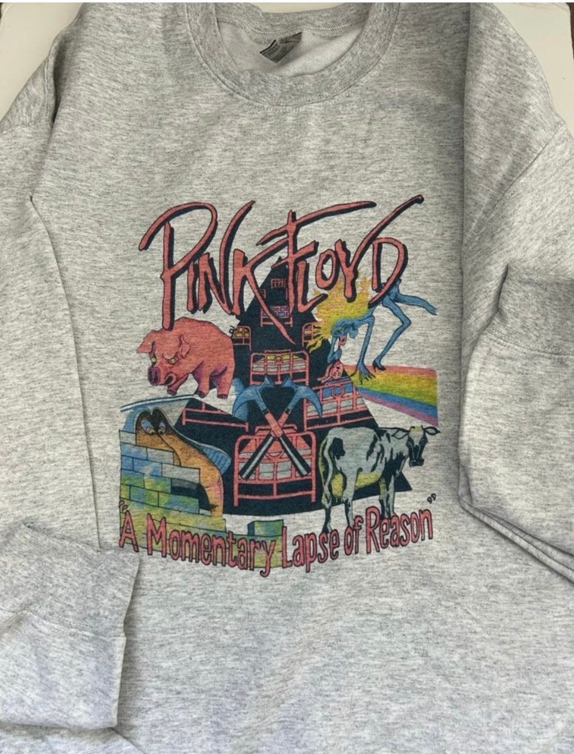 【Raucohouse】Floyd vintage printed sweatshirt Vintage Pink Floyd Sweatshirt - Etsy