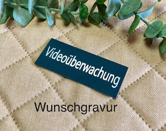 Blechschild nach Maß Klingelschild Metall Kutte MC  Gravur schwarz Blech Aluminum Türschild Typenschild Modellbau Schild Namen Namensschild